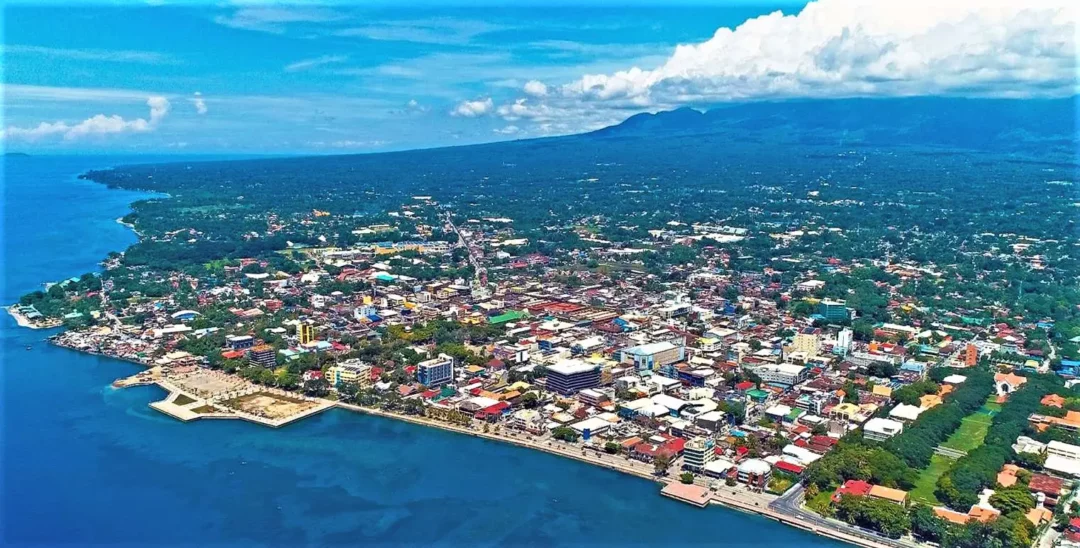 Dumaguete City aerial view